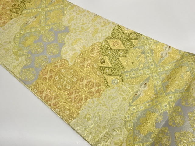 JAPANESE FUKURO OBI / WOVEN CRANES